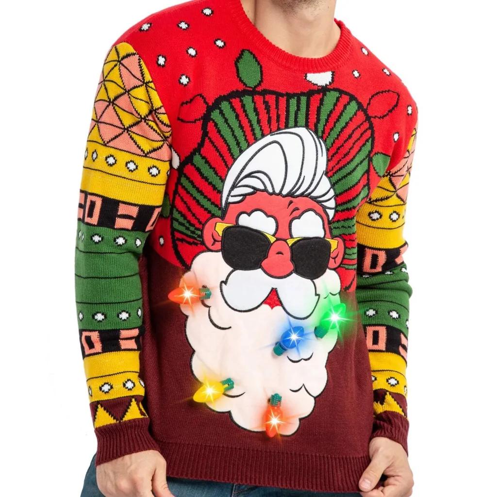 Mens Santa Ugly Christmas Sweater