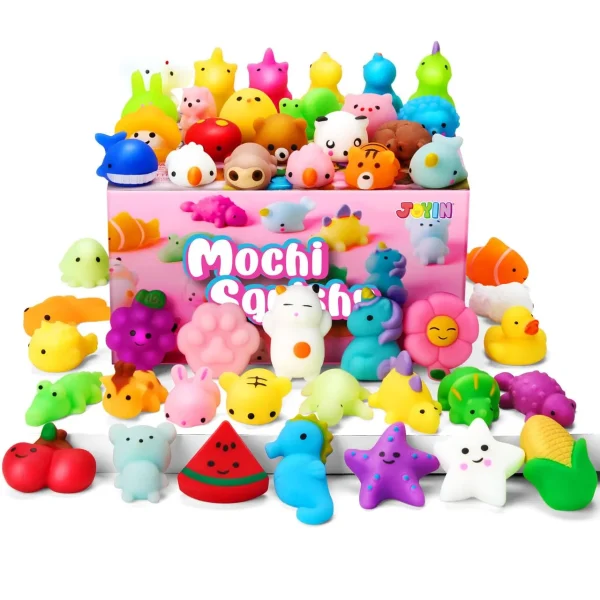 100Pcs Mini Mochi Party Favors for Kids Classroom Prizes (2)