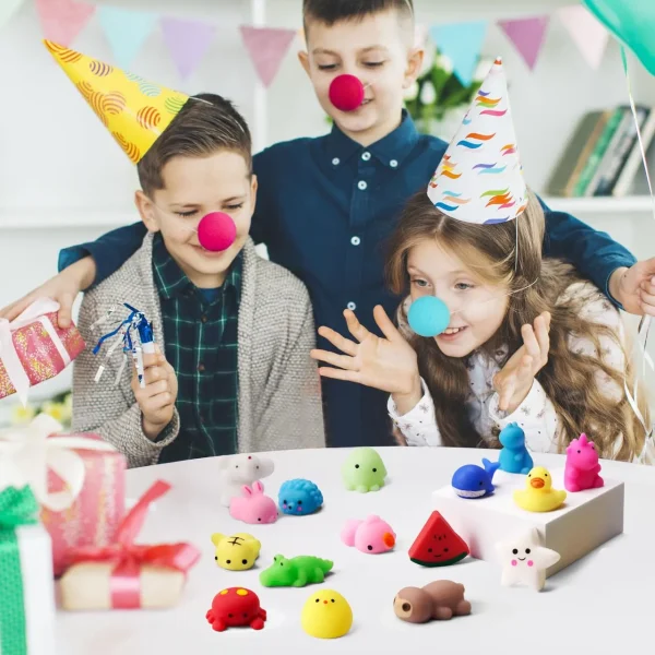100Pcs Mini Mochi Party Favors for Kids Classroom Prizes