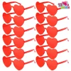 12 Pack Valentine's Day Heart Shape Rimless Glasses Classroom Exchange Gift for Kids