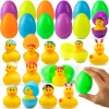 12 Pieces of Easter Rggs Filled with Rubber Ducks and Rabbit Duckies