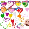 28 Pack Valentine's Day Sticky Heart Toys Gift for Kids Classroom Exchange