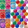 28 Packs Valentine's Day Stretchy Balls with Cards, Classroom Exchange Gift for Kids