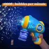 2Pcs 10 Holes Light Up Automatic Bubble Guns