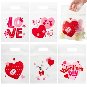 36 Pcs Valentine’s Day Cellophane Gift Bag, Candy Treat Bags