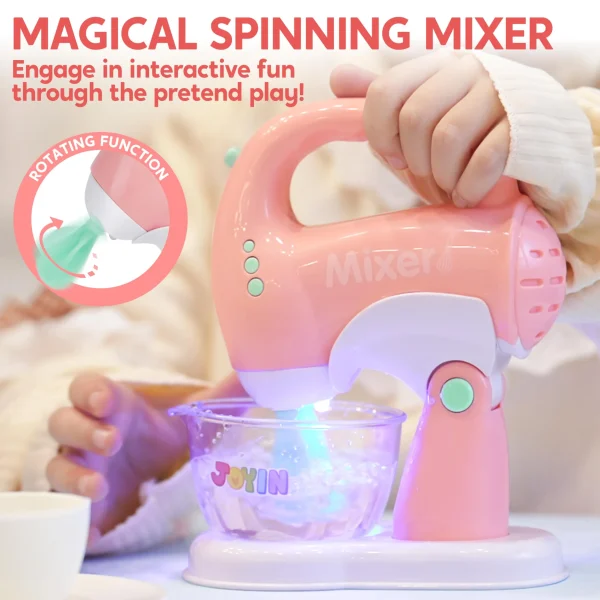 Pink Pretend Play Kitchen Appliances Toy Set