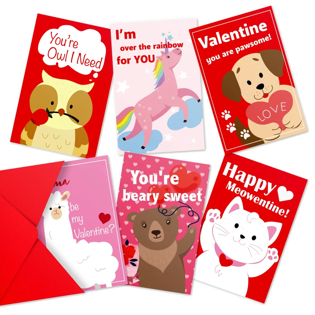 Valentine Animal Greeting Cards