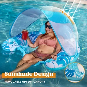 XL Pool Floats with Canopy Adult for Pool Party