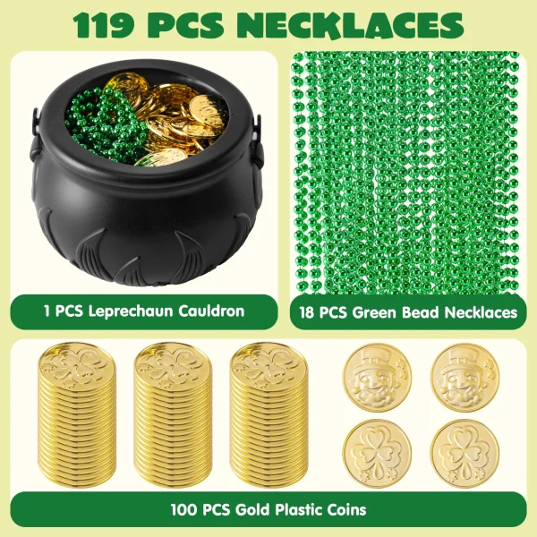 119Pcs St. Patrick’s Party Supplies Set
