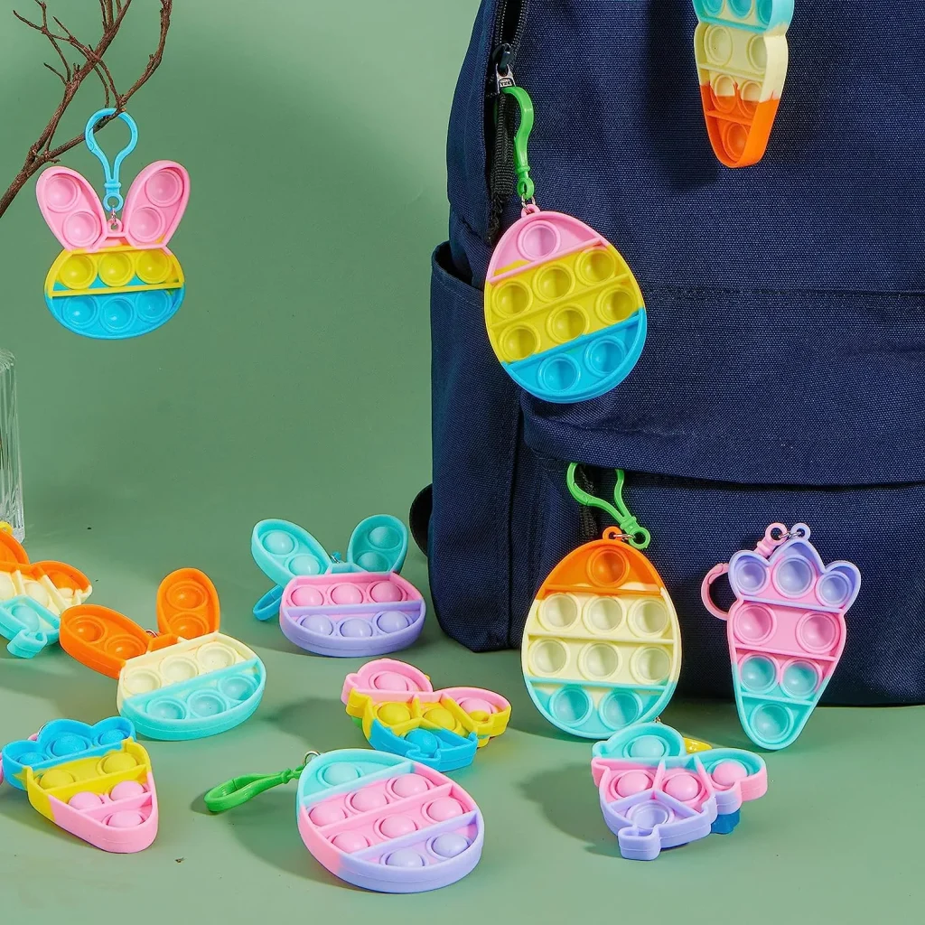 Easter Push Bubble Keychains