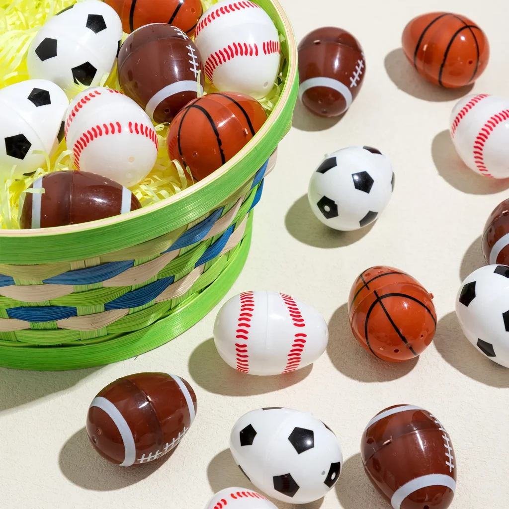 Sports Balls Plastic Easter Egg