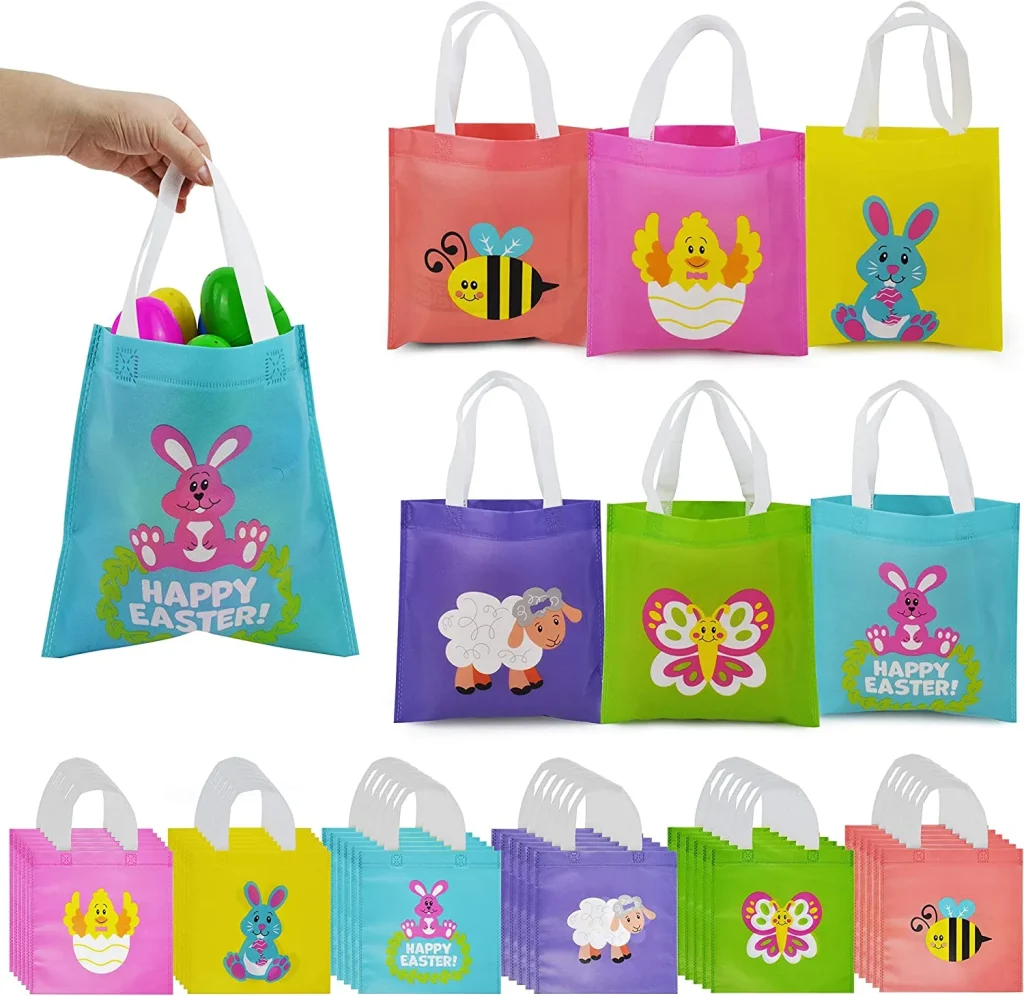 Easter Egg Hunt Tote Bags with Handles