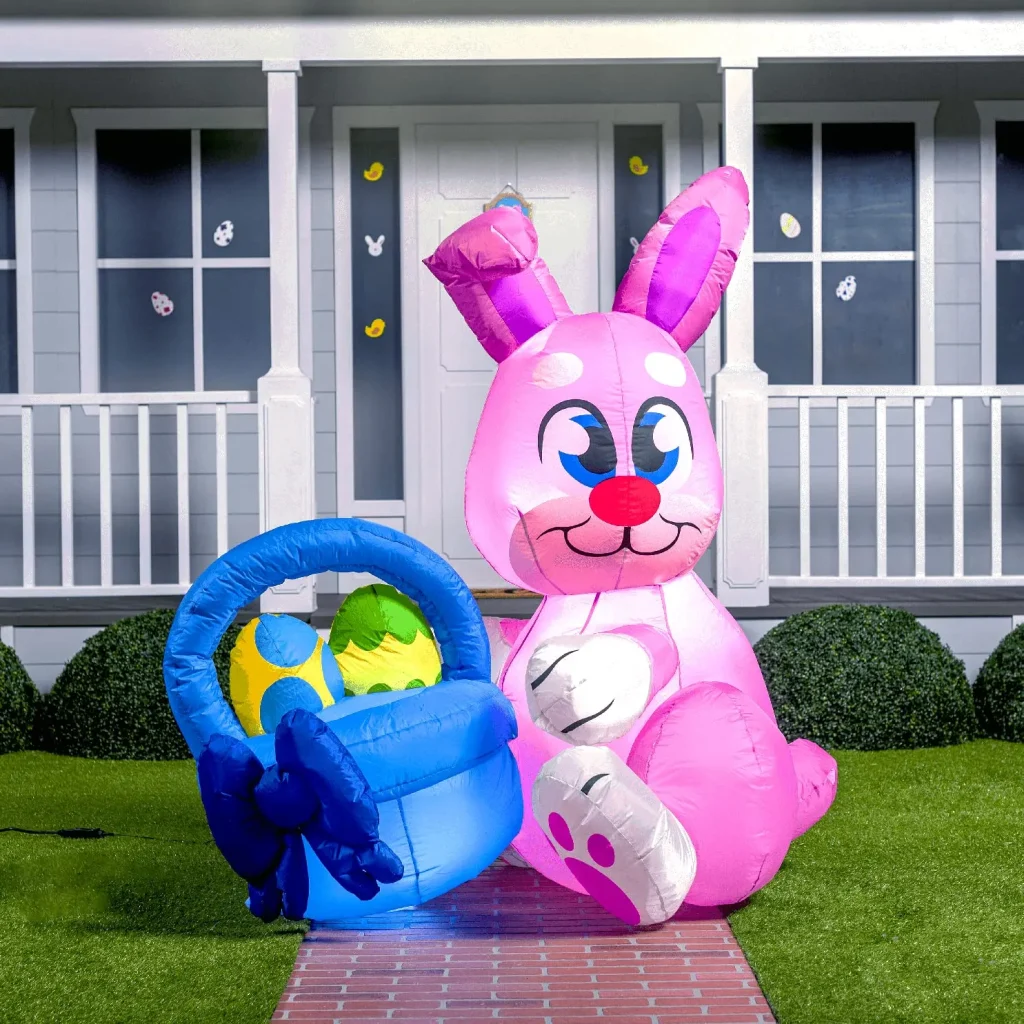 Are there eco-friendly inflatable Easter decorations available?
