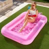 70in x 46in Large Pink Suntan Tub Pool Floats Sun Tan Tub