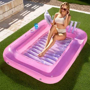 70in x 46in Large Purple Suntan Tub Pool Floats Sun Tan Tub