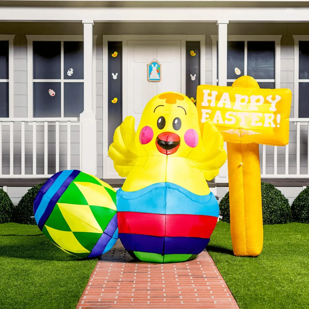How do I properly store Easter inflatables to ensure longevity?