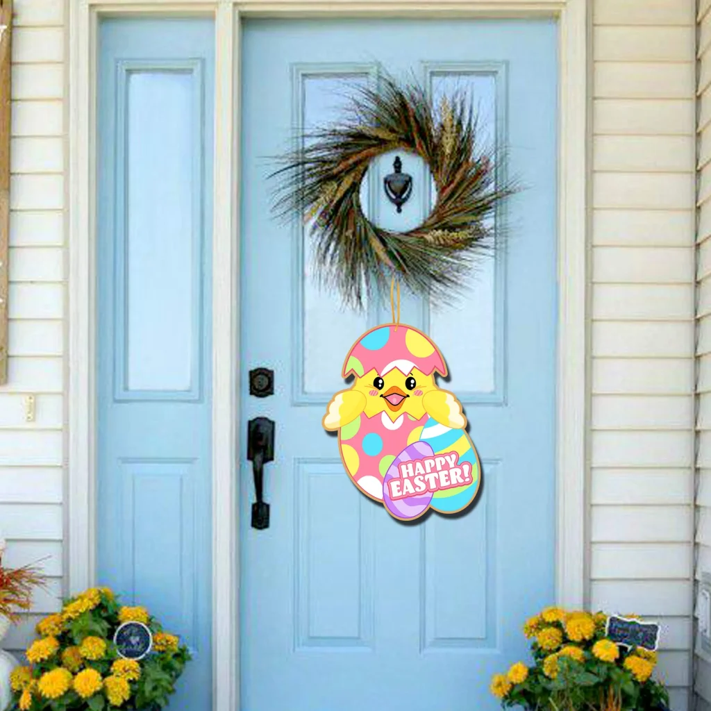 Cheerful Spring Chickadee Door Wreath