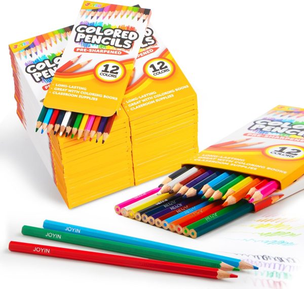 12 Colored Pencils Set, 36 Pack