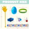 200Pcs Prefilled Easter Eggs with Assorted Toys Plus Stickers Inside