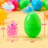 24Pcs Easter Prefilled Eggs with Mochi Squishy Toy for Easter Egg Hunt