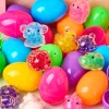 24Pcs Easter Prefilled Eggs with Mochi Squishy Toy for Easter Egg Hunt