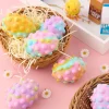 6Pcs Easter Pop Ball Fidget Eggs, Squishy Egg-Shaped pop Fidget Toy
