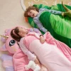 Kids Sleeping Bag - Toddler Nap Mat with Pillow & Blanket - Soft Plush Sleeping Mat